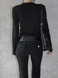 Flea shirring cardigan
