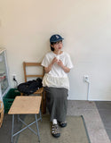 [BAONHAUS] Genbo Frill Tiered Short Sleeve Tee