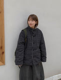Belmori High Neck Check Reversible Padding