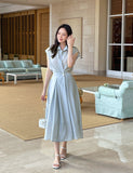 Miyan Summer Cool Shirt Long One Piece