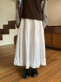 Newken Frill Banding Long Skirt