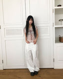 Winky Cotton Wide Pants