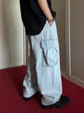 Ice Washed Cargo Denim