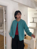 Gven Alpaca Round Knit Cardigan