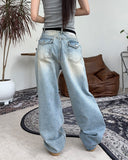 Cien flap pocket curved denim