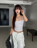 [U-BASIC] Pori Cover-Up Ribbed Layer Sleeveless