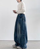 Groy Washing Balloon Denim Pants
