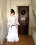 Lemin Frill Lace Long Skirt