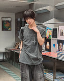 Offset Vintage Lettering Short Sleeve T-shirt
