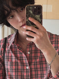 Ruins check overshirt