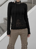 Seron Muffler Knit T-shirt