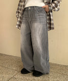 [unisex] Milzen washed corduroy wide pants