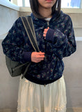 Mannaco Flower Hood Zip-up