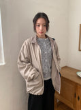 [unisex] PQ Check Collar Windbreaker Jumper