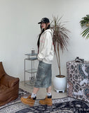 Melanon Dirty Cargo Bermuda Pants