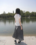 Rohu Frill Short Sleeve Blouse
