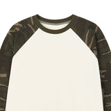 END OF TIME Camo Raglan Long Sleeve T-Shirt