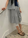 Tane Tiered Layered Midi Skirt