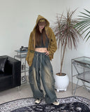 Eti Balloon Washing Cargo Denim Pants