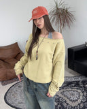 Kane Star Off-Shoulder Sweatshirt