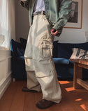Pay Dyeing Washed Multi Cargo Pants
