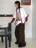 [SET] STRIPE SLEEVE T/SCARF