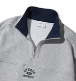 Small Logo Half Zip-Up Sweatshirt