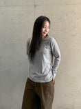 Achu Brushed Basic Round Long Sleeve Tee