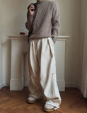 Graph Pintuck Parachute Balloon Pants