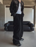 Cube diagonal cargo cotton pants