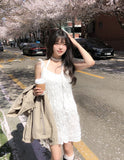 Entee Wrinkle Layered Sleeveless One Piece