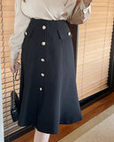 Piant Button Mermaid Skirt
