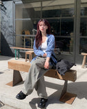 Oz Dyeing Washed Cargo Pants