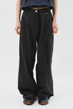 (W) Dub Shirring Wide Pants