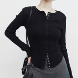 Minuan Snap Button Cardigan