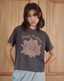 CAKE PARTY Pigment Crop Short Sleeve Tee