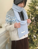 Khi Bokashi Label Bodle Muffler Neck Scarf