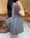 Tail Washed Big Shoulder Bag