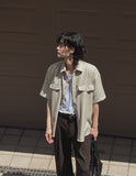 Hero Tweed Half Shirt