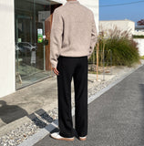 Gurkha belt semi-wide slacks