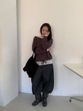 Podan Raw Denim Balloon Wide Pants