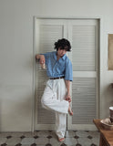 Ice Crease Wide Slacks