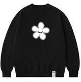 Dot Silhouette Flower Sweatshirt