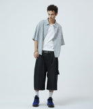 BERMUDA CHECK POCKET DENIM SHORT