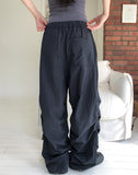 Earf Wave Shirred Nylon Pants