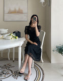 Bouquet embroidery lace one piece