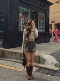 Hari unbalanced crop knit