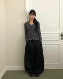 Seren Cross Wide Cotton Banding Pants