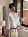 Luke Ribbon Tie Over Fit Shirt