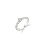 Orbit Silver (W) Full Pave Ring